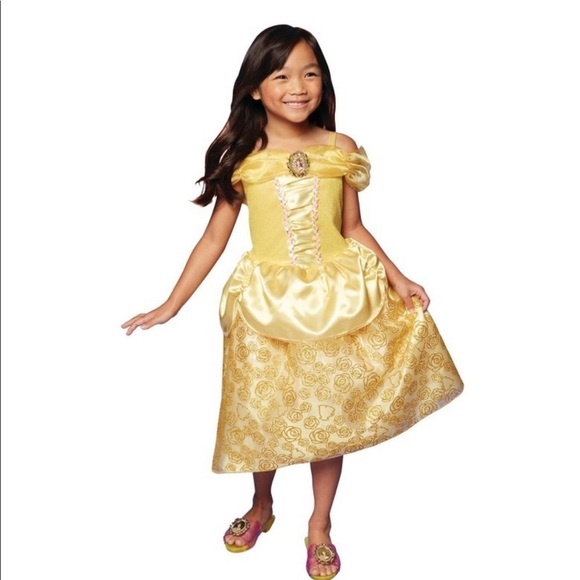 NWT Disneys princess Belle from beauty & the beast dress 4-6x little girl - Picture 3 of 7